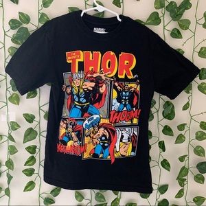 4/20 Kids black marvel Thor short sleeve shirt